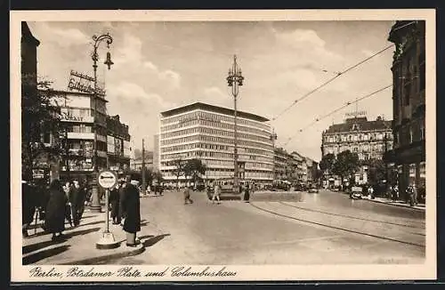 AK Berlin, Potsdamer Platz und Columbushaus