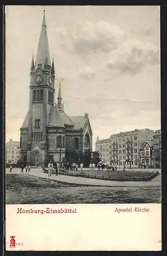 AK Hamburg-Eimsbüttel, Apostel-Kirche