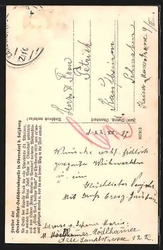 AK Oberndorf bei Salzburg, Fenster der Gruber-Mohr-Gedächtniskapelle