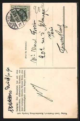 AK Leipzig, Mägdebrunnen am Rossplatz