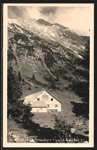 AK Hinterstein /Allgäu, Willers-Alpe, Berghütte mit Umgebung