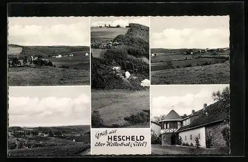 AK Hescheld / Eifel, Ortsansichten, Turm-Gbäude