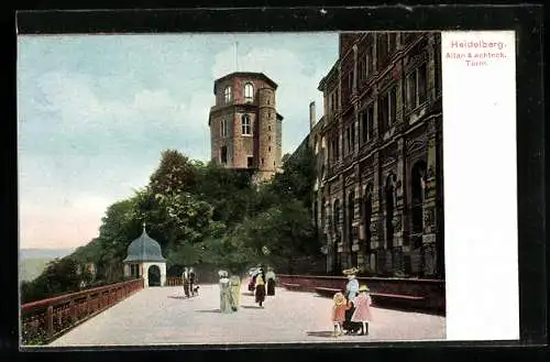 AK Heidelberg, Altan & achteckiger Turm
