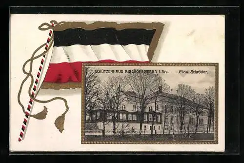 Passepartout-AK Bischofswerda i. Sa., Gasthaus Schützenhaus