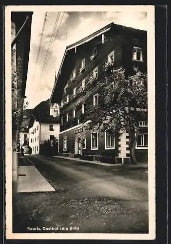 AK Rauris, Blick auf den Gasthof zum Bräu