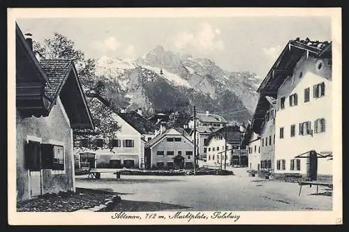 AK Abtenau, Partie am Marktplatz
