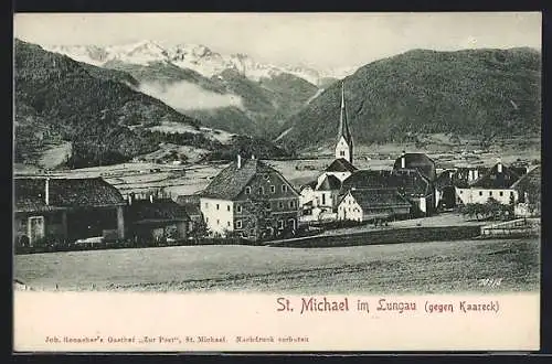 AK St. Michael im Lungau, Ortsansicht gegen Kaareck