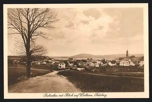 AK Seekirchen, Teilansicht mit Blick auf Wallersee