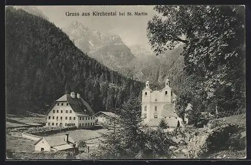 AK St. Martin, Kirchental mit Kirche