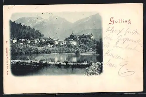 AK Golling, Blick zum Ort