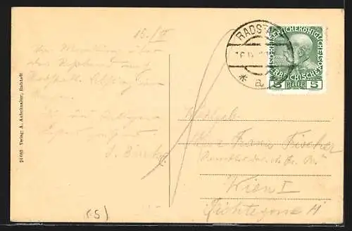 AK Radstadt, Teilansicht mit den Tauern