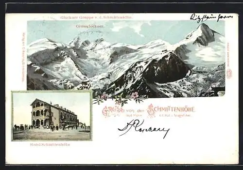 AK Schmittenhöhe, Hotel Schmittenhöhe, Grossglockner v. d. Schmittenhöhe gesehen