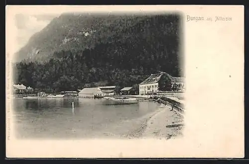 AK Burgau am Attersee, Uferpartie