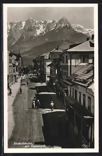 AK Bischofshofen, Strassenpartie mit Tennengebirge