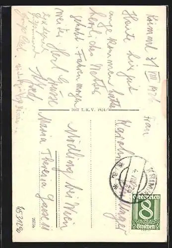 AK Krimml, Ortsansicht mit Kirche