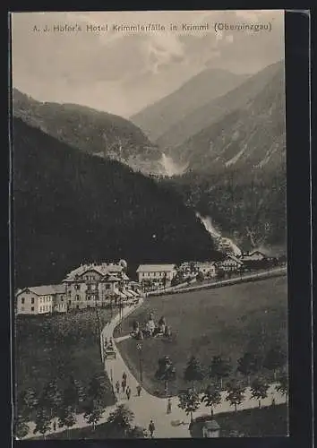 AK Krimml /Oberpinzgau, Hotel Krimmlerfälle A. J. Hofer