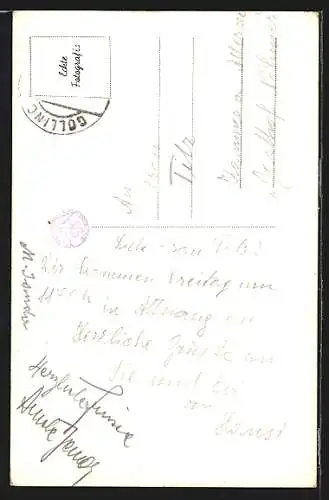 AK Golling, Marktgasse gegen den Hagengebirge