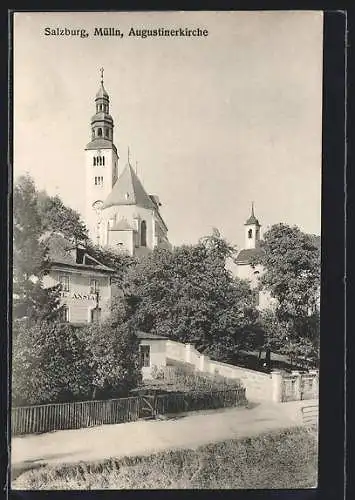 AK Salzburg, Mülln mit Augustinerkirche