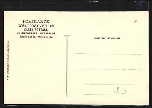 AK Radstadt, Totalansicht mit Umgebung