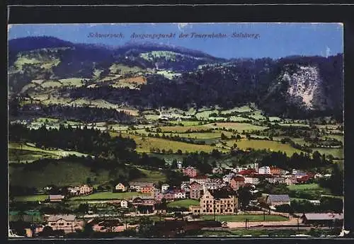 AK Schwarzach a. d. Tauernbahn, Ortspanorama