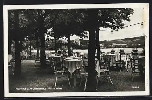 AK Reifnitz am Wörthersee, Aussenbereich des Strand Hotels