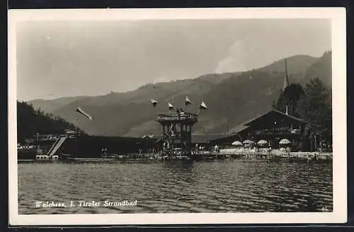 AK Walchsee, Partie im Tiroler Strandbad