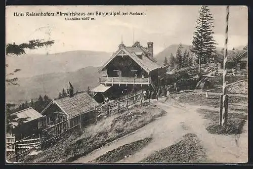 AK Mariazell, Bürgeralpel, Hans Reisenhofers Almwirtshaus