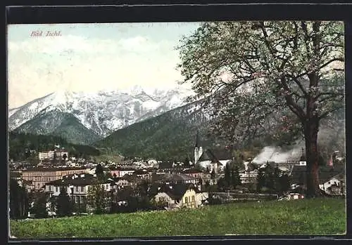 AK Bad Ischl, Teilansicht mit Kirche