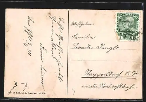 AK Bad Ischl, Teilansicht mit Kirche