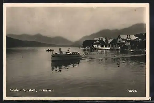 AK Millstatt am See, Seepartie mit Ausflugsboot