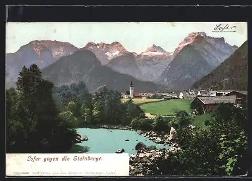 AK Lofer, Teilansicht gegen die Steinberge