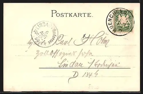 Lithographie München, Hof- und Nationaltheater