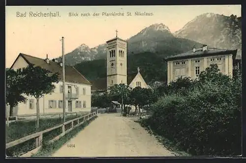 AK Bad Reichenhall, Blick nach der Pfarrkirche St. Nicolaus