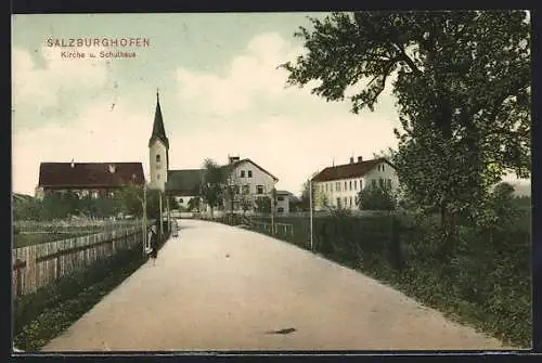 AK Salzburghofen, Kirche und Schulhaus