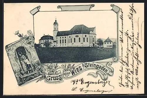 AK Wies b. Steingaden, Kirche, Altarbild