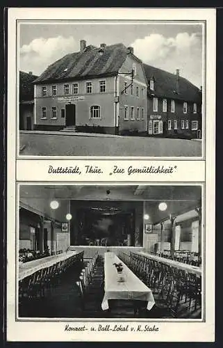 AK Buttstädt /Thür., Gasthaus Zur Gemütlichkeit