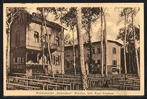 AK Werdau / Sachsen, Gasthaus Waldschänke Birkenhof Kurt Lindner