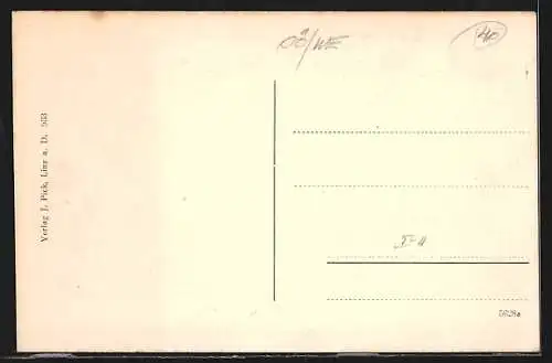 AK Marchtrenk, Kriegsgefangenenlager aus der Vogelschau