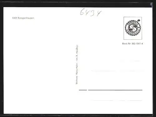 AK Kerspenhausen, Uferpartie mit Kirche