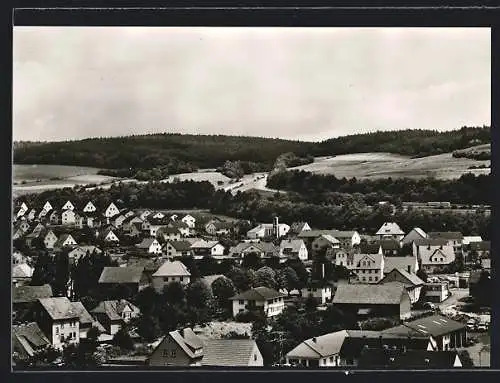 AK Kirchheim / Hessen, Gesamtansicht aus der Vogelschau