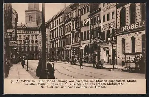 AK Berlin, Partie am Hohe-Steinweg