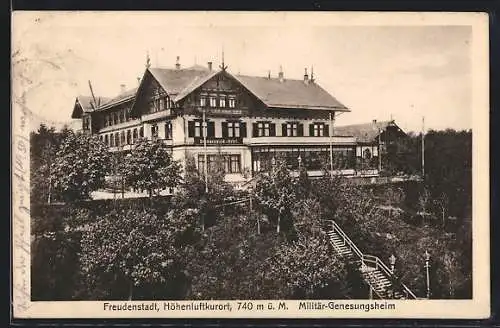 AK Freudenstadt / Württ., Militär-Genesungsheim, Schwarzwaldhotel