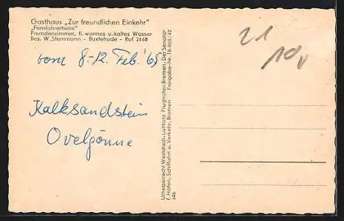 AK Buxtehude, Gasthaus Zur freundlichen Einkehr
