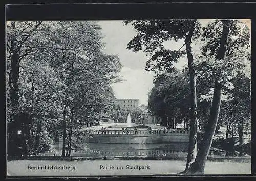 AK Berlin-Lichtenberg, Stadtpark