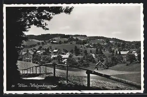 AK Wilen-Walzenhausen, Ortsansicht aus der Vogelschau