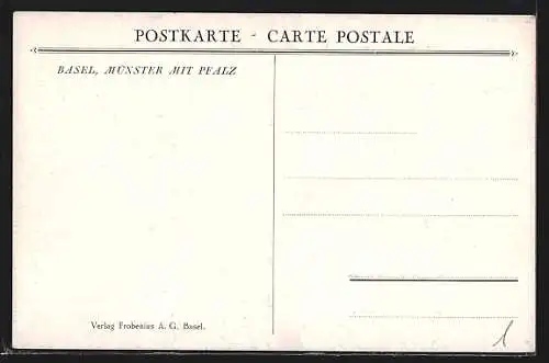 AK Basel, Münster mit Pfalz