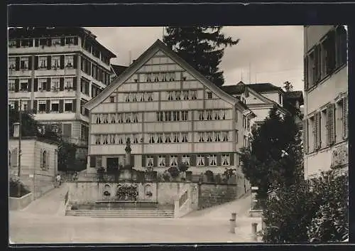 AK Trogen, Appenzellerhaus am Landsgemeindeplatz