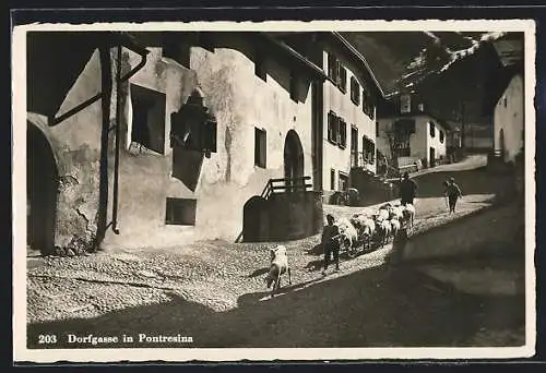 AK Pontresina, Dorfgasse