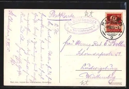 AK St. Chrischona, Pilgermission St. Chrischona, Blick zur Kirche