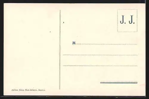 AK Lausanne, Vue Générale et le Pont Bessières